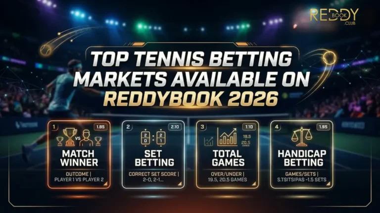 Tennis Betting Markets on Reddy Book