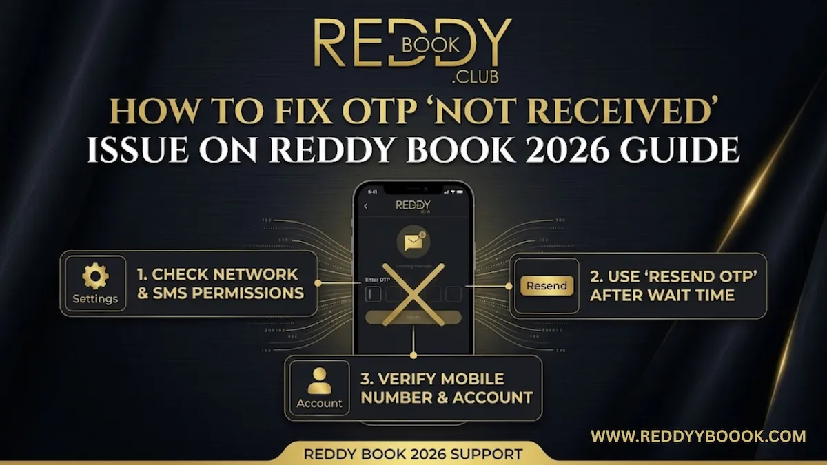 how to fix otp not received reddy book